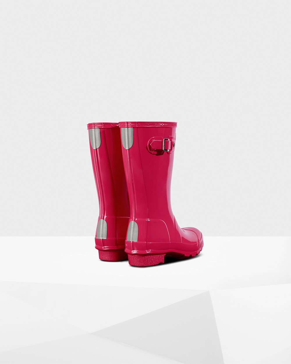 Botas de Lluvia Hunter Niños - Original Big Gloss - Rosas - GFZKTSI-64